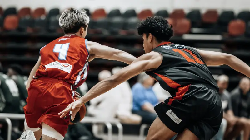 Basketball community gathering at local courts