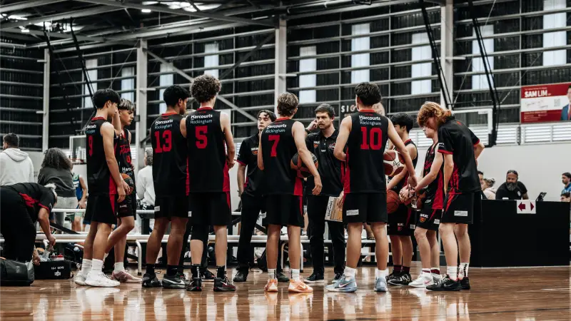 Basketball community gathering at local courts